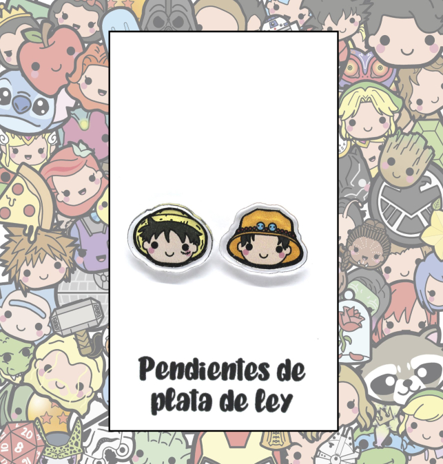 Pendientes Plata Luffy...