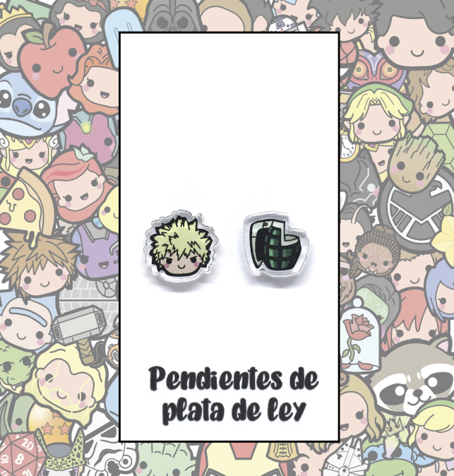 Pendientes Plata Katsuki...