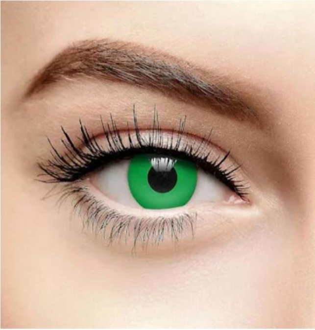 Lentillas Cosplay Verde Liso