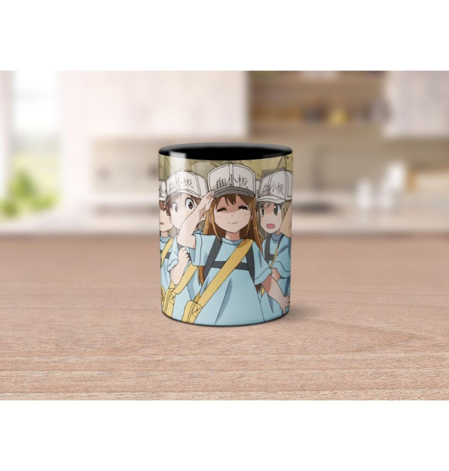 Taza Hataraku Saibou Plaquetas