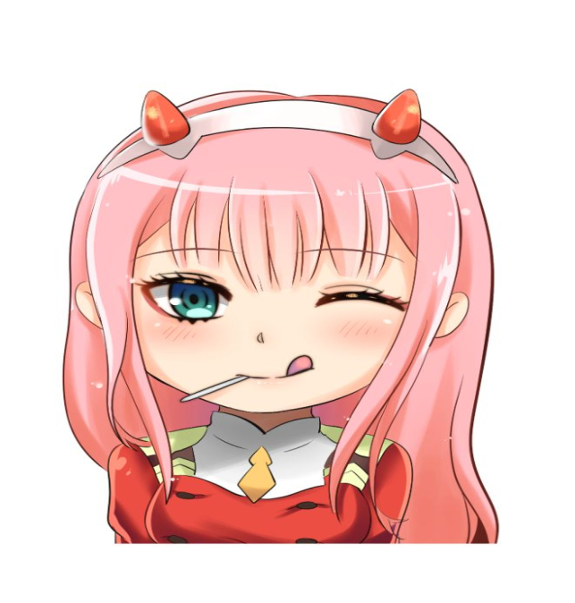 Sticker Zero Two de Darling...