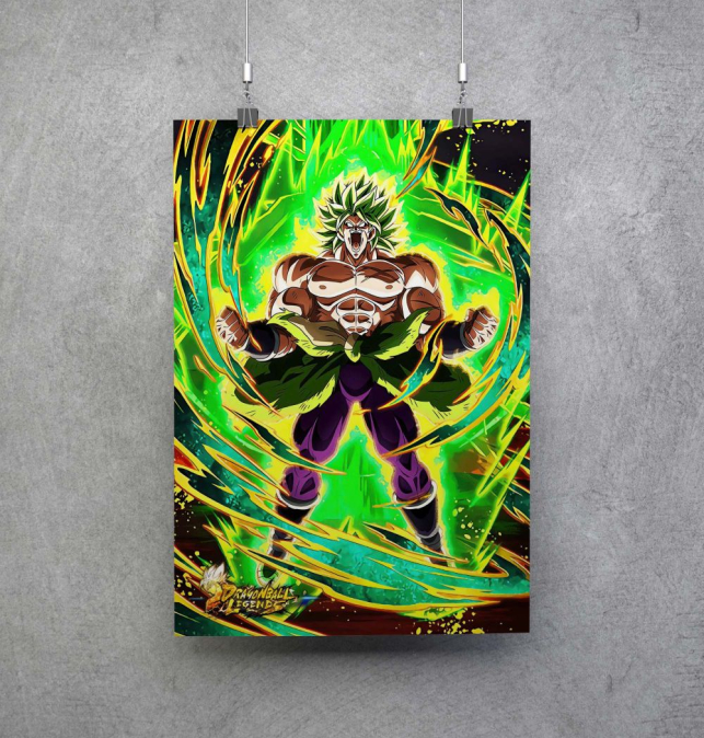 Poster Broly de Dragon Ball...