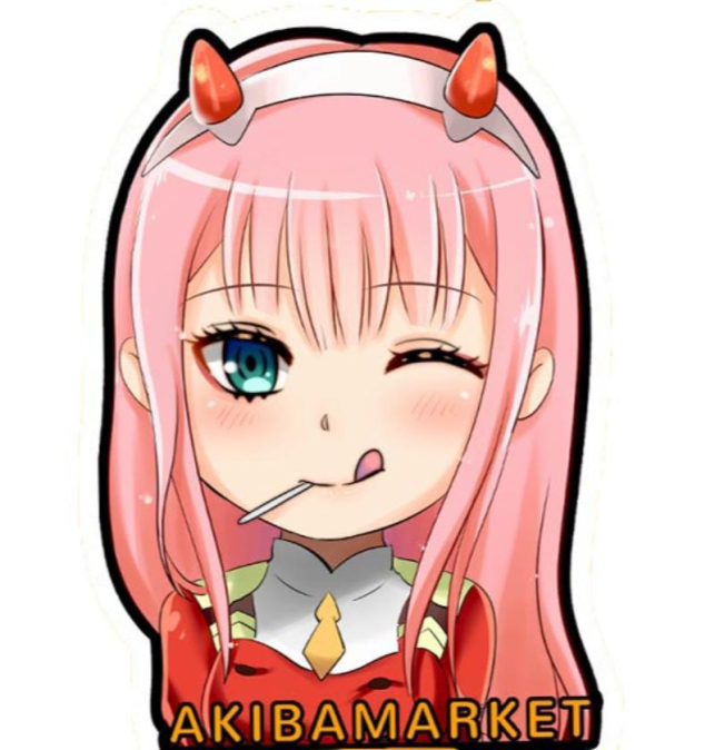 Sticker Zero two v1 pequeño