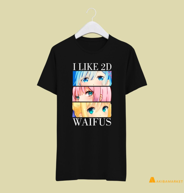 Camiseta I like Waifus...