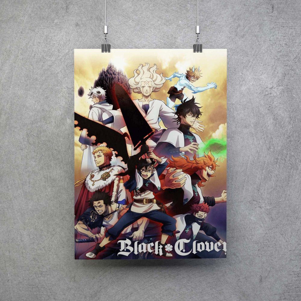 Плакат Black Clover ver.2 - Ваш альтернативный магазин аниме