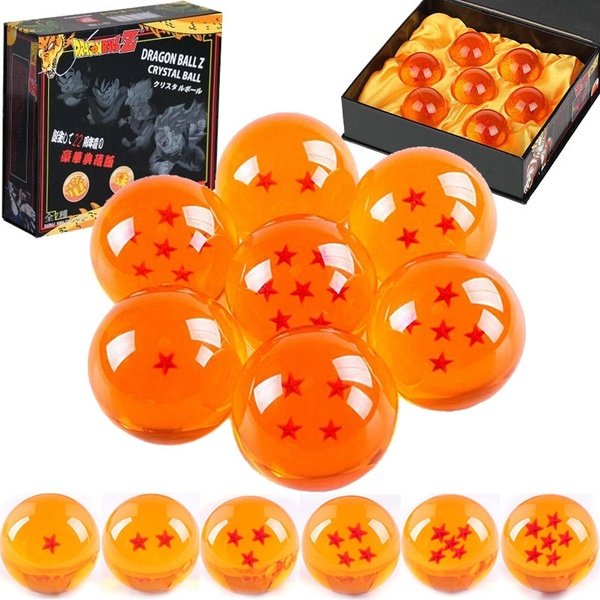 Dragon ball, set di 7 sfere del drago, taglia S