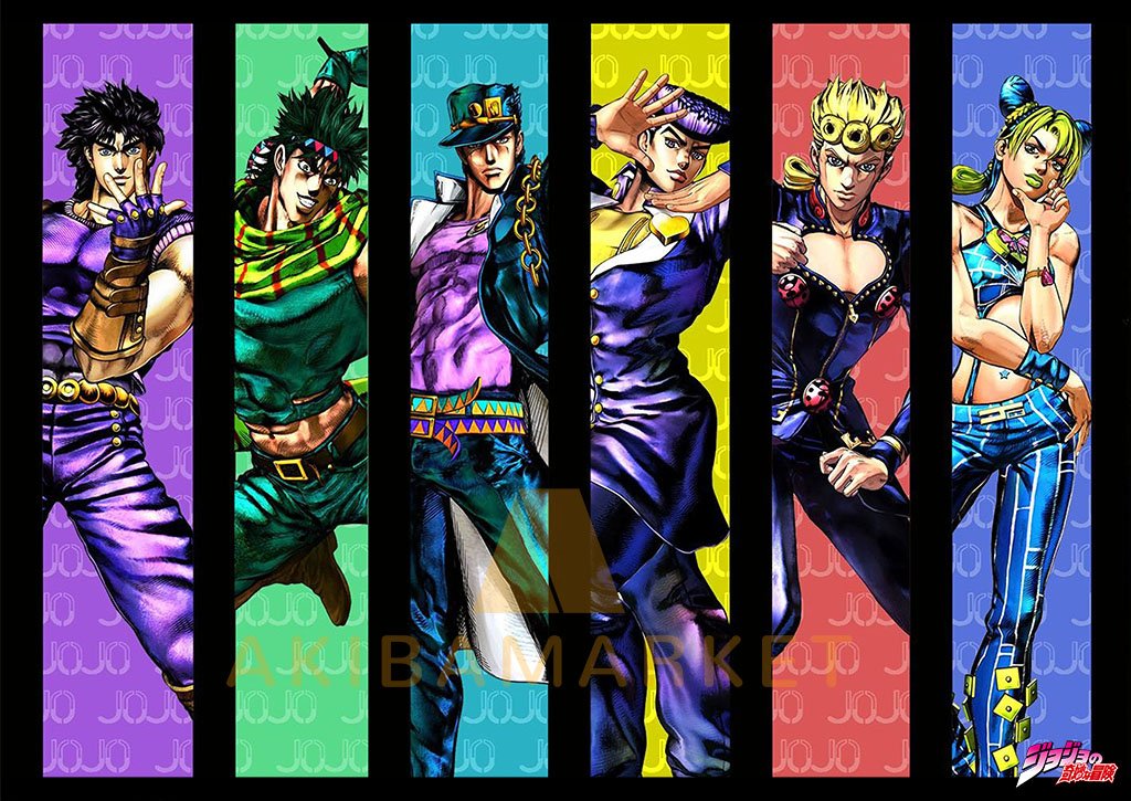 Main JoJo's Characters Poster – JJBA Store