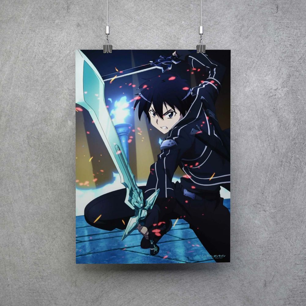 Kirito Poster From Sword Art Online -Your Alternative Anime Store