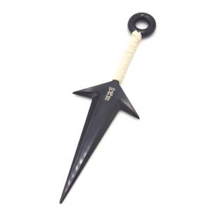 Naruto Metal Ninja Kunai Fourth Hokage Yondaime Namikaze Minato Hiraishin  Black