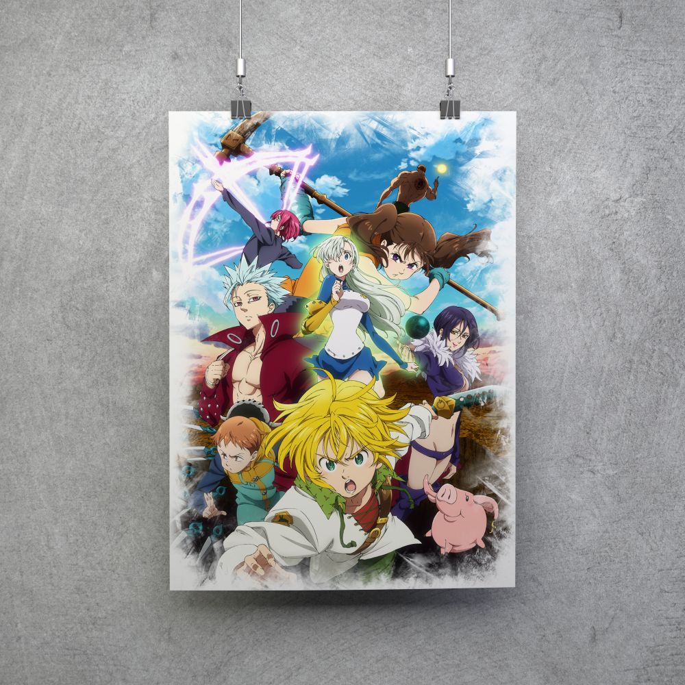 Cartaz Nanatsu no taizai (Sete Pecados Capitais) - Sua loja alternativa de  anime