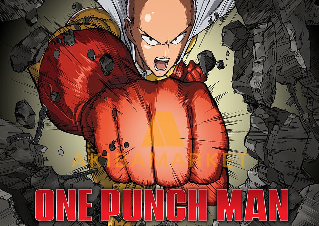 Poster Retrato Pôster Saitama One Punch Man em