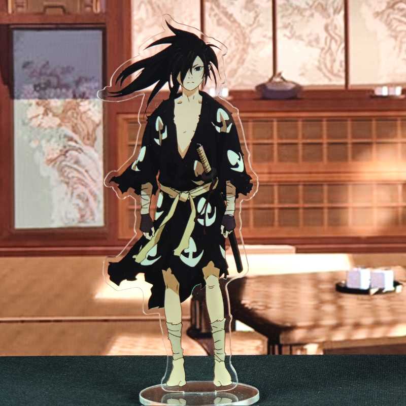 Anime dororo hyakkimaru personagens licenciamento suporte figura + base de  acrílico ornamentos modelo placa cosplay desktop decoração presentes