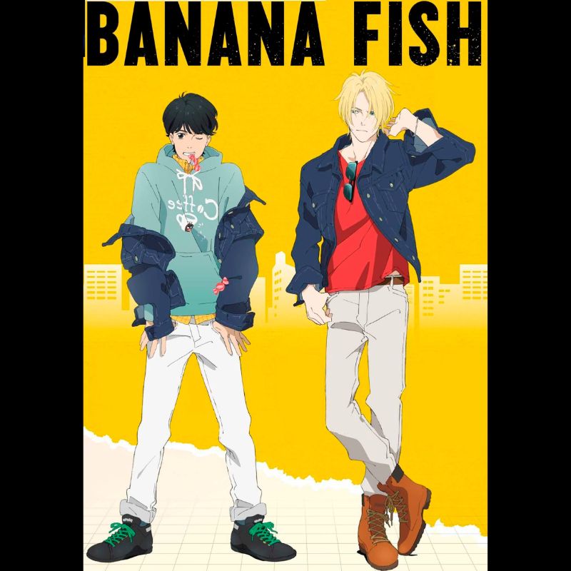 Banana Fish Official Art  Cartazes gráficos, Poster japonês, Personagens  de anime