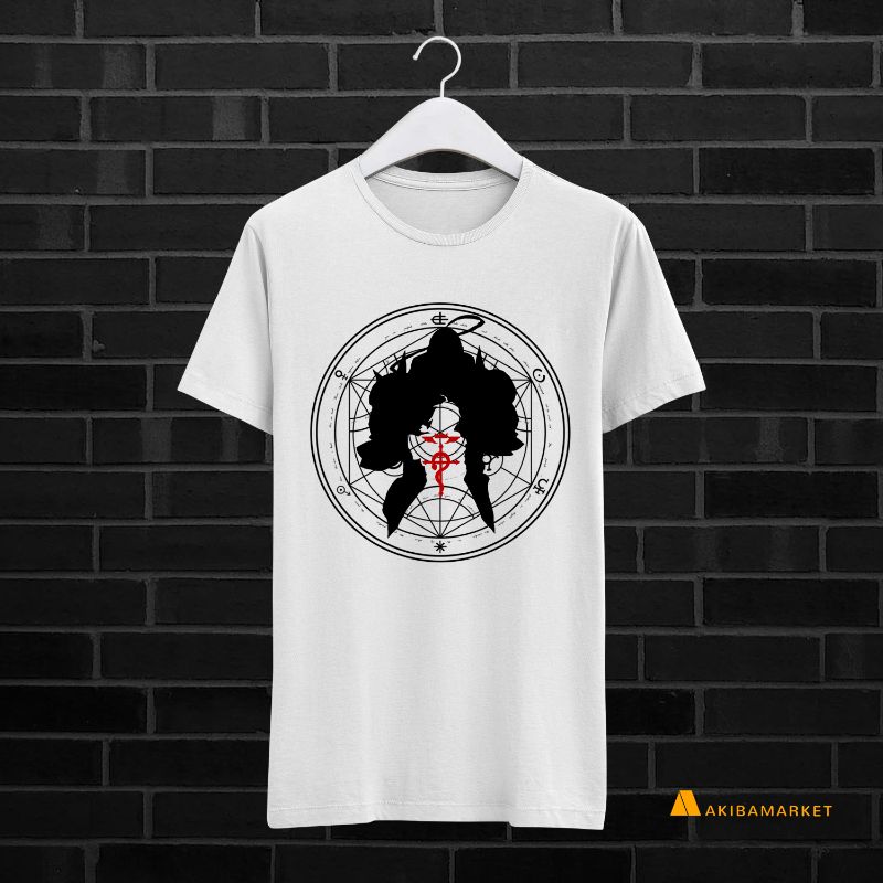 Fullmetal Alchemist Brotherhood Anime T Shirt 100% Algodão