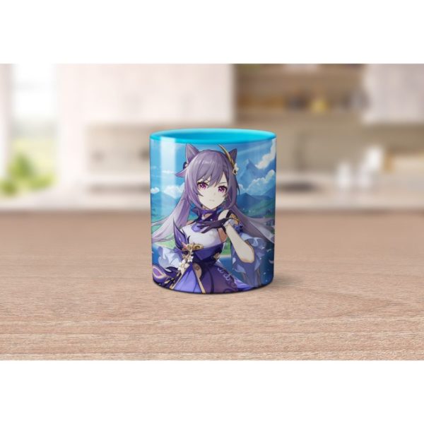 Caneca Fairy Tail Personagens Interior E Alça Branca