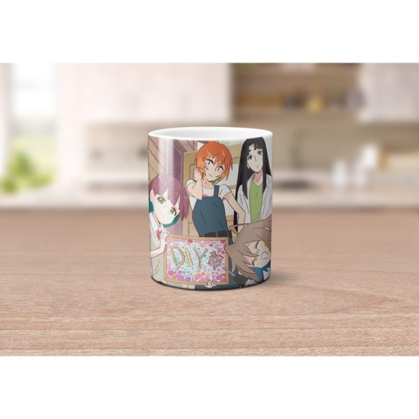 Caneca Fairy Tail Personagens Interior E Alça Branca